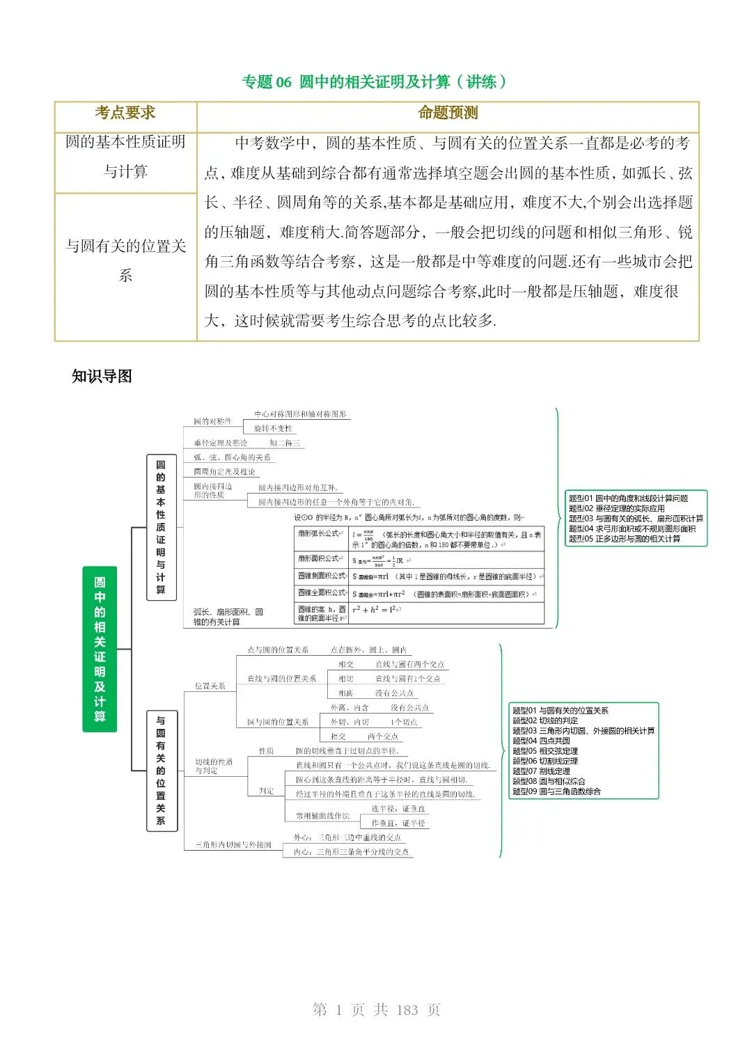 2026*中考初三数学复习讲练测*专题06 圆中的相关证明及计算(讲练) 第1张