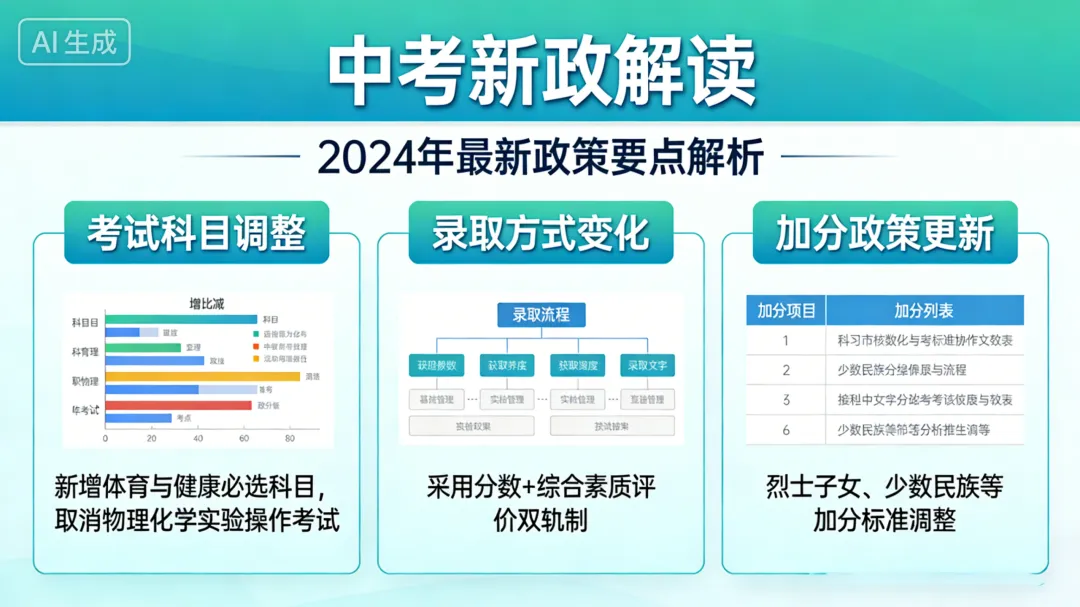 2026中考新政解读:生物地理不计分、体育权重飙升,家长考生必看! 第1张