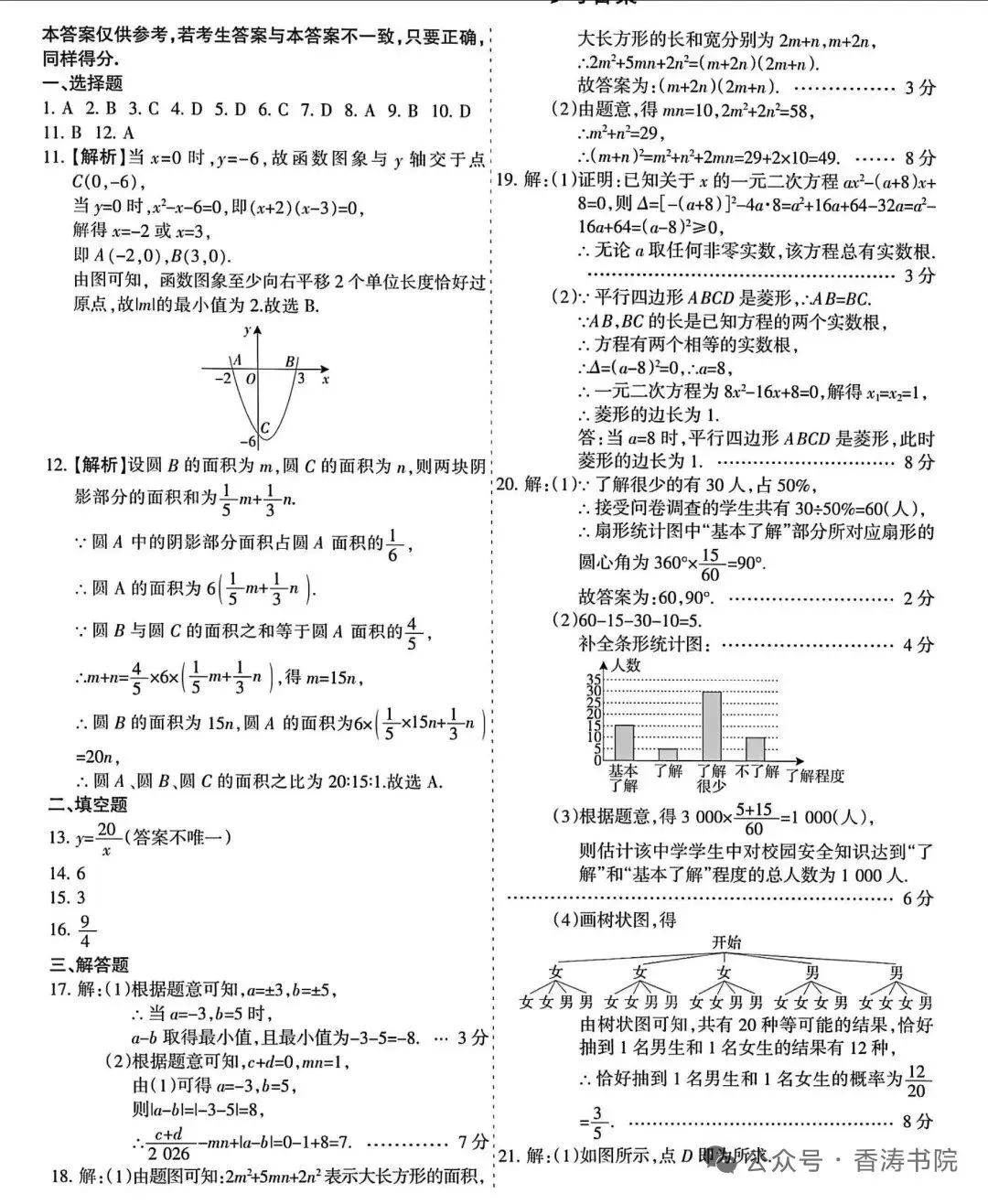 2026年河北省中考数学模拟考试卷(拔高型) 第7张