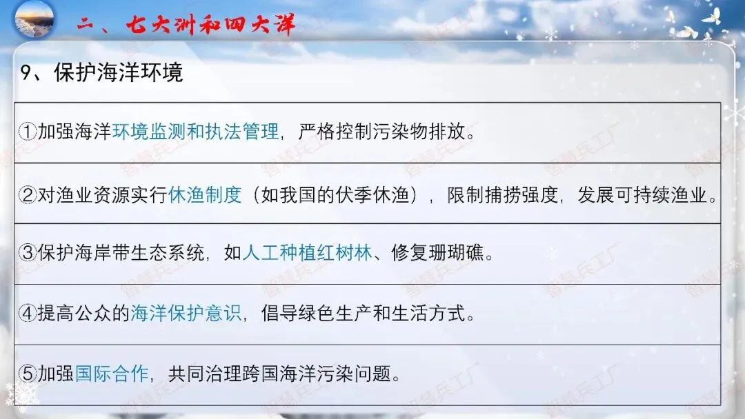 初中地理 中考高效培优系列之一轮复习 专题五 陆地与海洋【课件+教案+讲义】 第18张