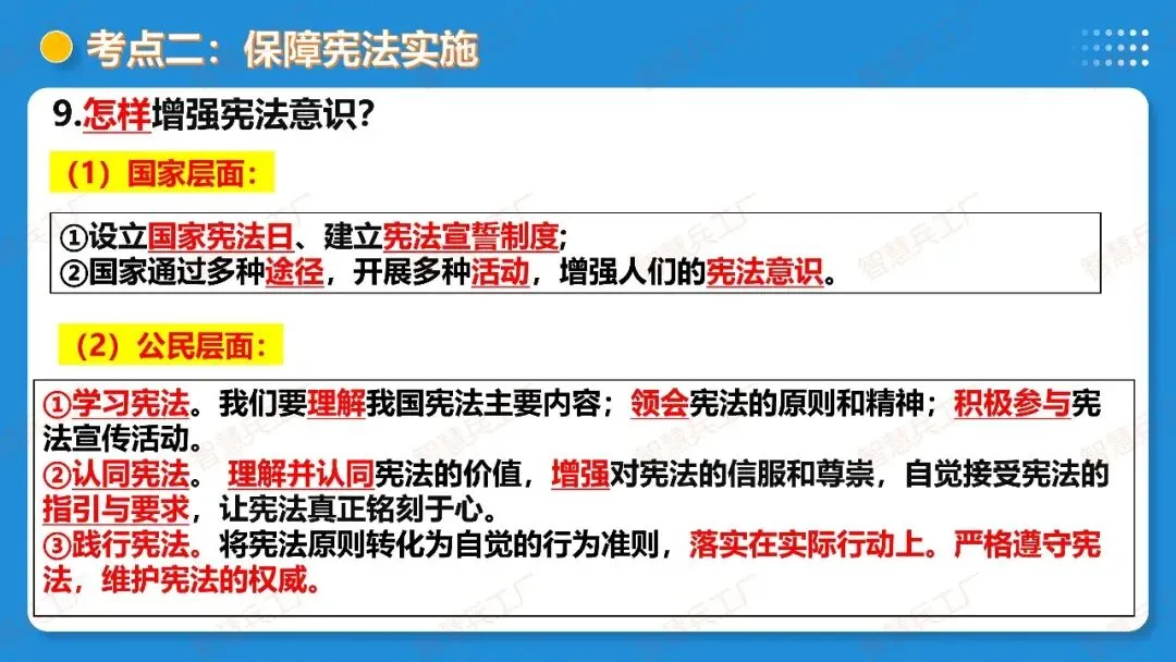 2026年中考 道德与法治一轮复习高效培优系列---第11课时 坚持宪法至上(复习课件+讲义) 第28张