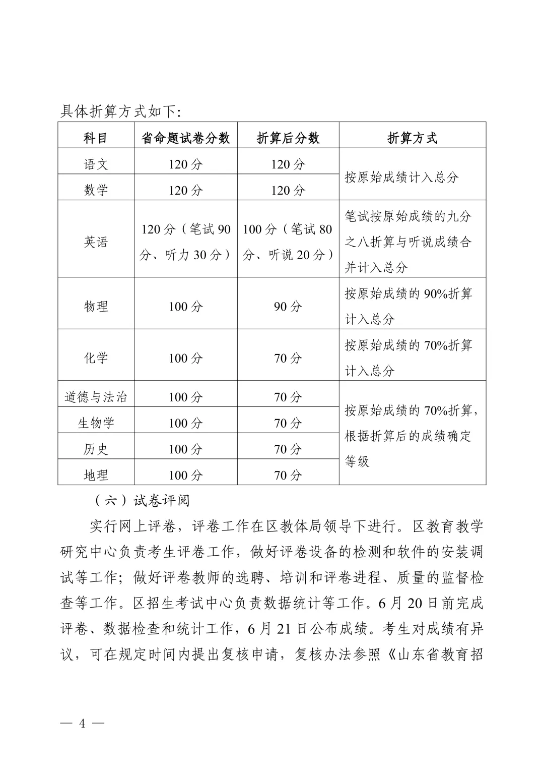 重磅|威海市2026年中考政策抢先看 第6张