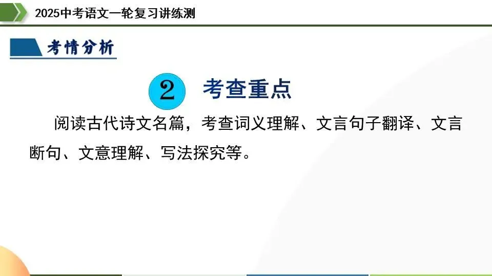 中考语文第一轮复习:15七上课标文言文复习 第8张