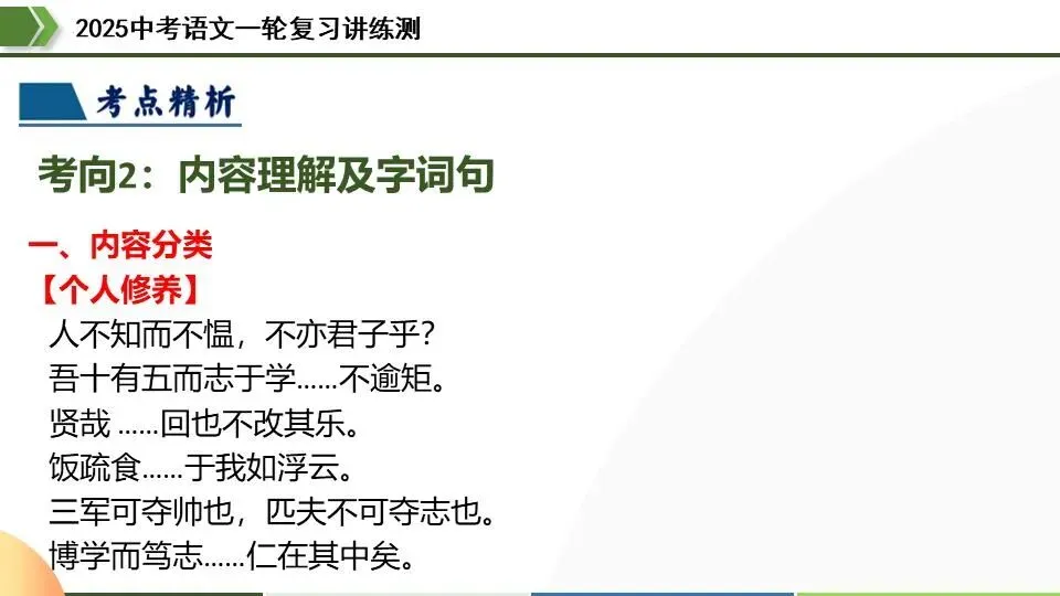 中考语文第一轮复习:15七上课标文言文复习 第16张