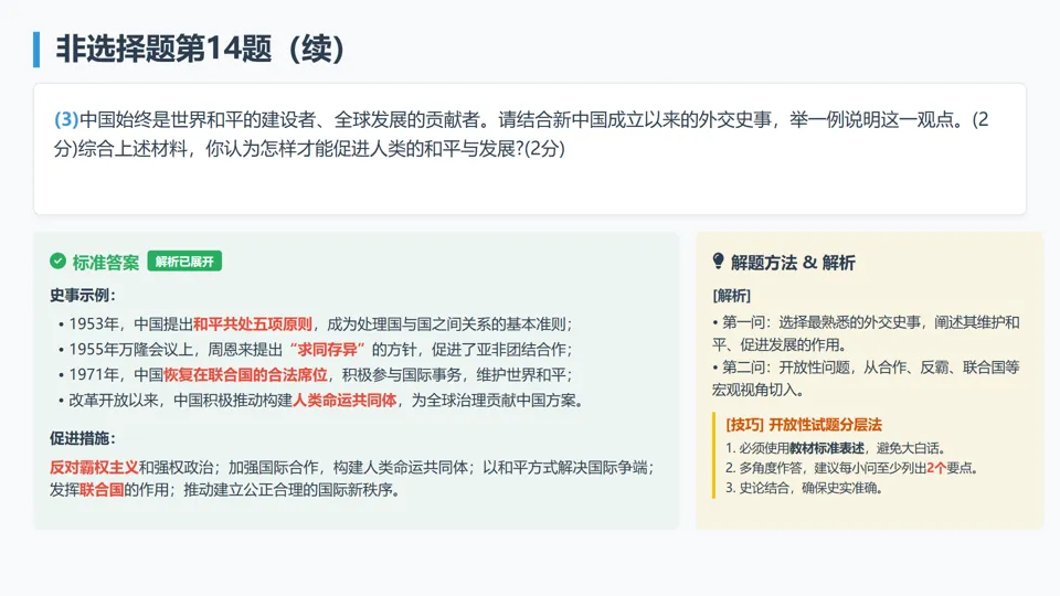2026年陕西省神木市第二中学一模历史试卷解析与备考指导——长期会员资料 第24张