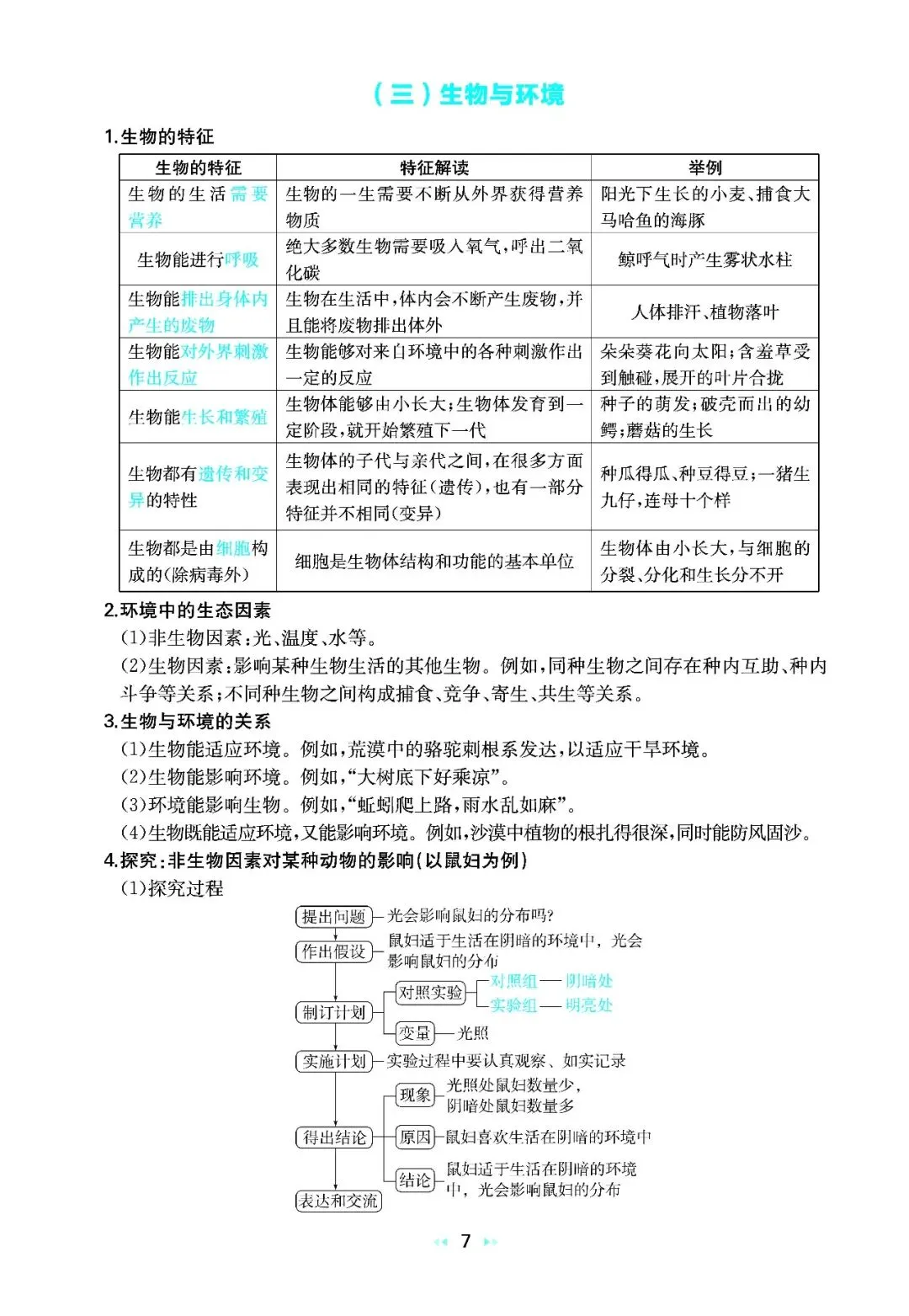 2026中考生物核心知识速记 第7张