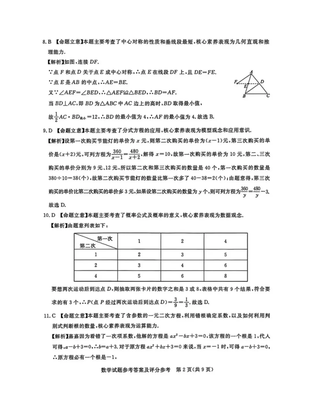 2026河北初中学业水平摸底考试(启光卷)张家口桥东区模拟 第11张