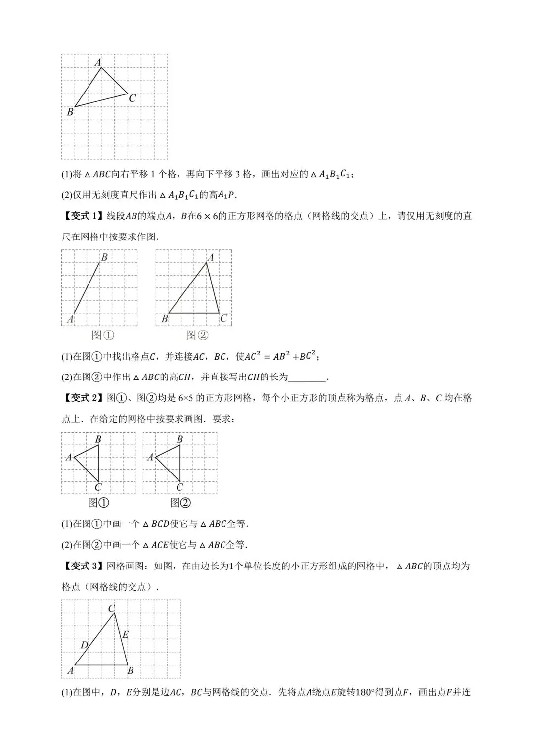 中考数学全等三角形专项复习 第5张