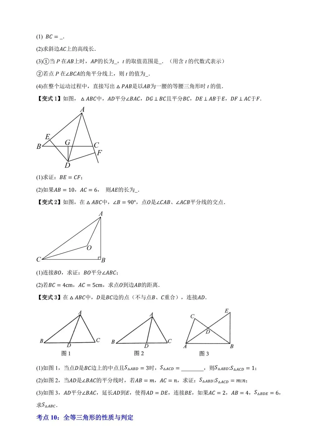 中考数学全等三角形专项复习 第13张
