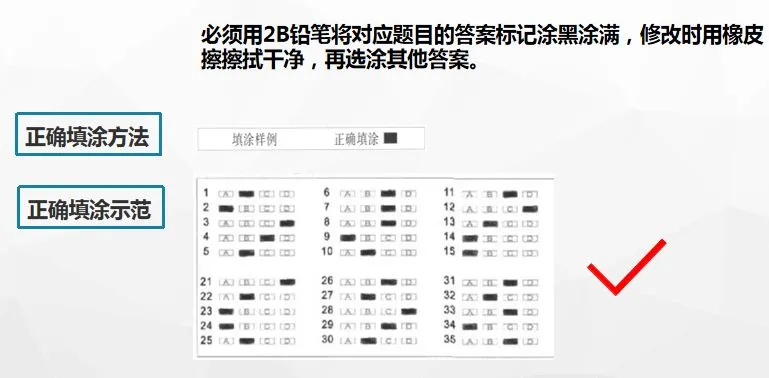 中考答题卡注意事项 第6张