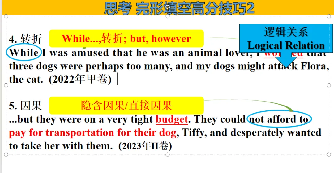 二轮复习完形填空解题技巧---以高考真题为例 第14张