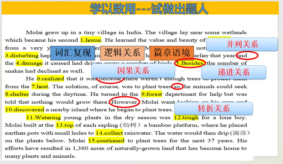 二轮复习完形填空解题技巧---以高考真题为例 第27张