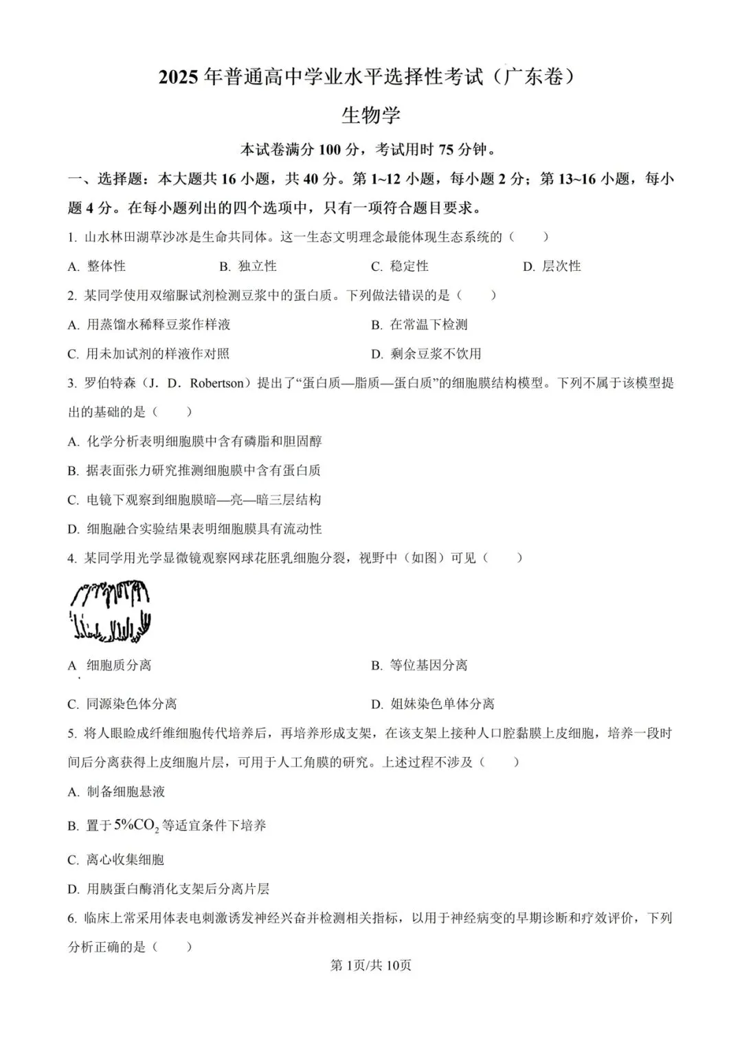 近5年广东省高考真题及答案解析 第2张
