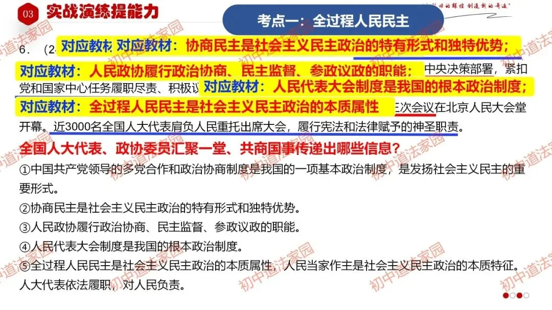 中考政治丨道德与法治一轮复习 专题19 追求民主价值 第28张