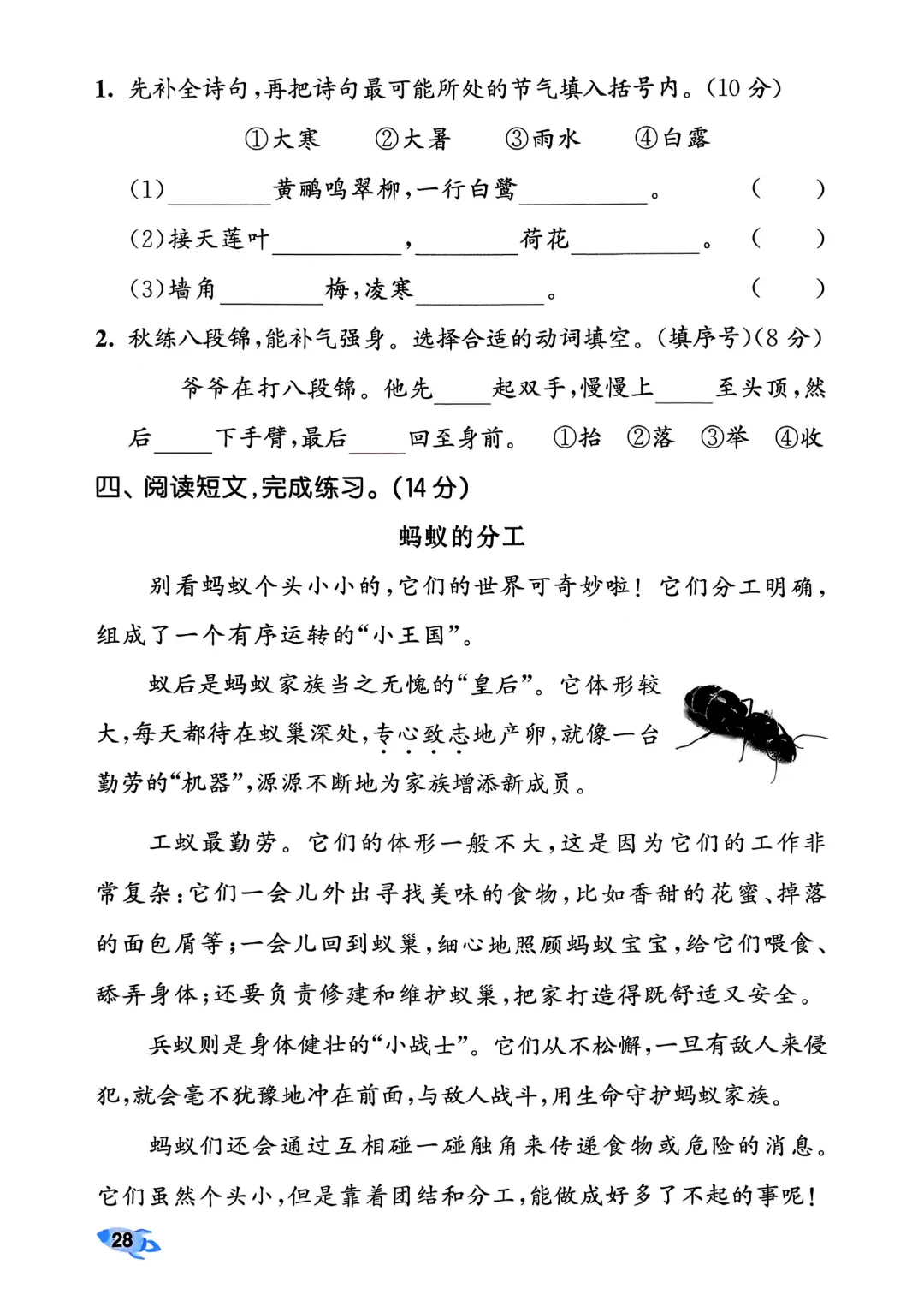 考前必刷!二年级下册【语文1-8单元试卷+期中试卷+期末试卷+答案解析】|电子版可打印 第55张
