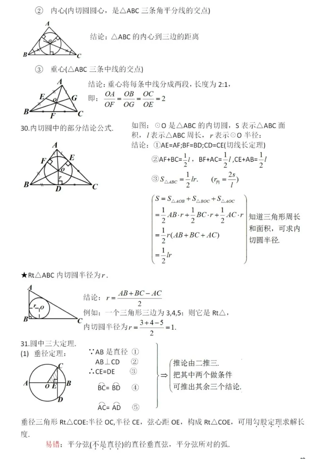 中考数学基础知识及公式大全,初一到初三都使用! 第11张