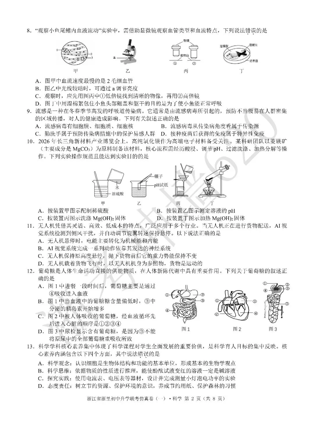 26模拟考|浙江省浙里初中升学联考仿真卷(一)(全科) 第40张