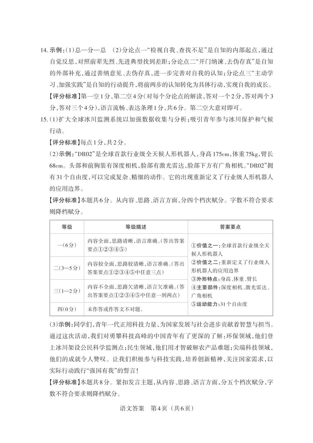 【第1953期B】2026山西中考模拟语文卷(3.24考) 第16张