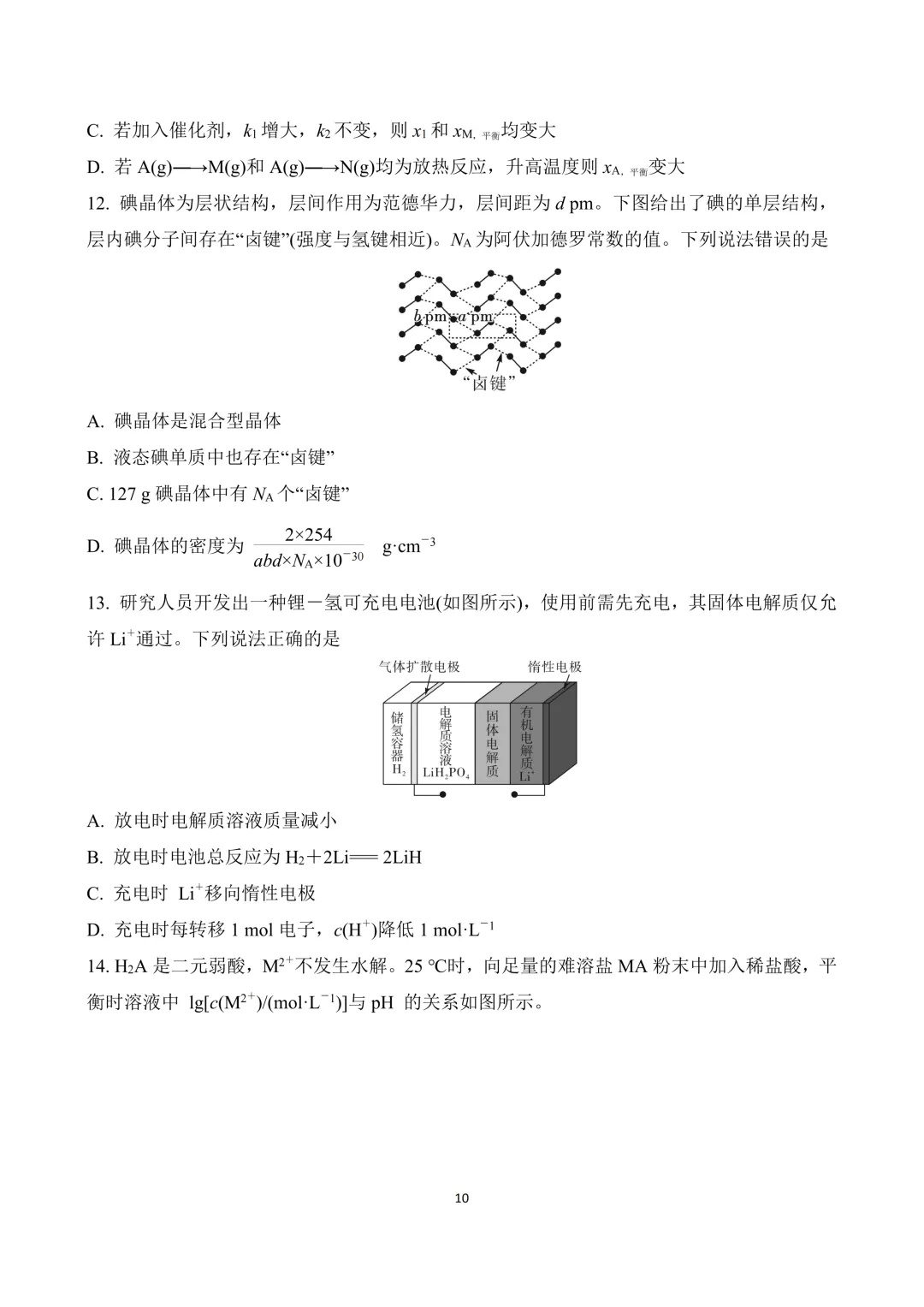 2025-2016年十年高考化学真题汇总(高清矢量图) 第11张