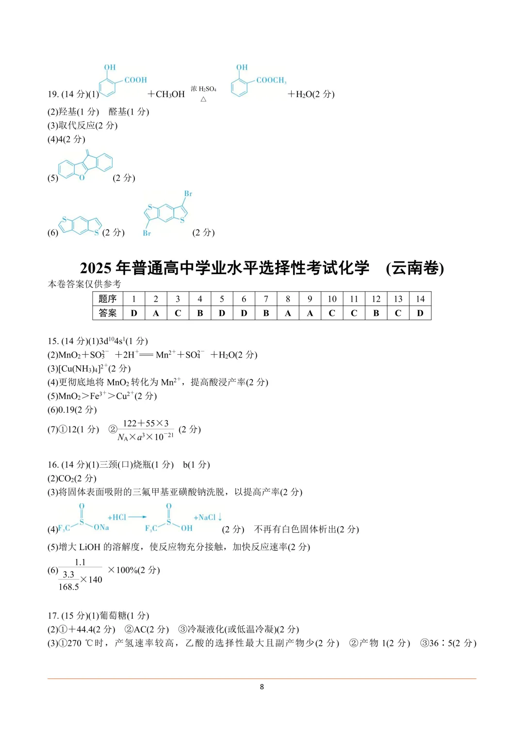 2025-2016年十年高考化学真题汇总(高清矢量图) 第19张