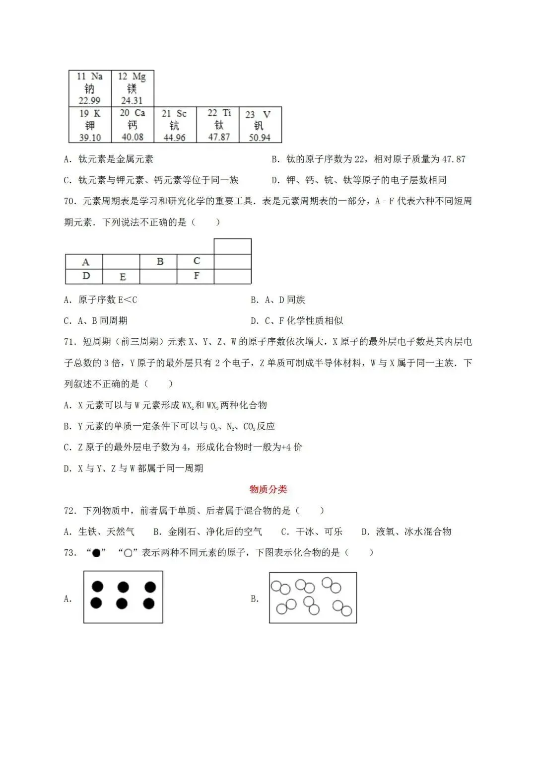 中考化学总复习必杀考点80题(含答案) 第13张