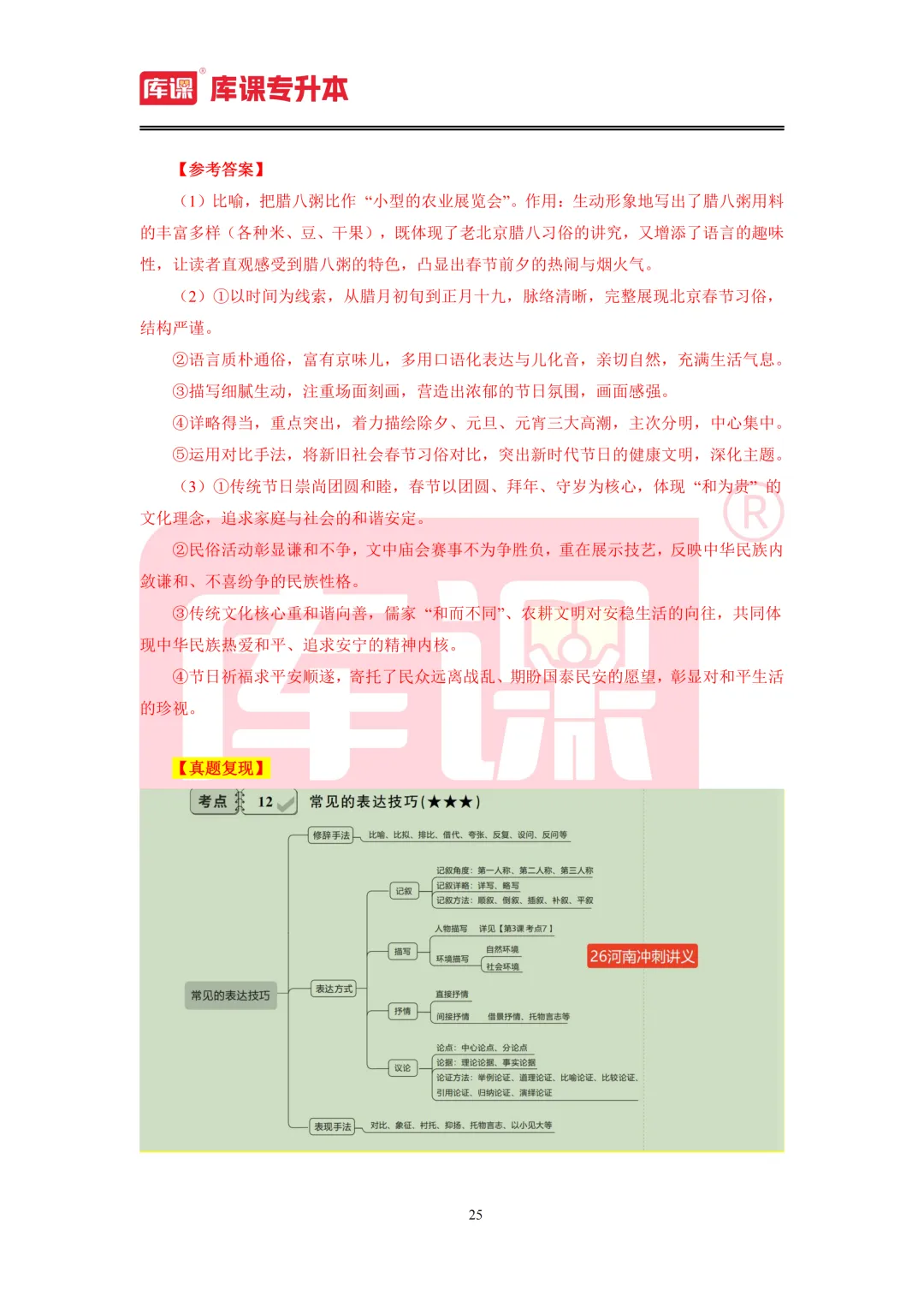 2026年河南专升本【大学语文】考试真题汇总(回忆版复现) 第26张
