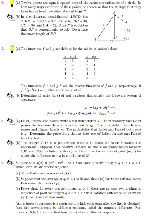 欧几里得竞赛全套电子版真题 【2013–2025】 高清无水印免费领~ 第3张