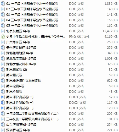 统编版语文三年级下册全册单元期中期末试卷(76份)+单元知识小结(16份) 第11张