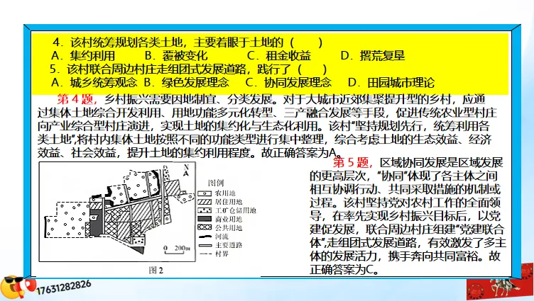 高考微专题《高考真题分类官方解析合集》城镇、乡村区位与空间结构 (选自:城市与自然环境) 第36张