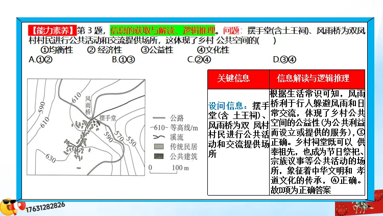 高考微专题《高考真题分类官方解析合集》城镇、乡村区位与空间结构 (选自:城市与自然环境) 第45张