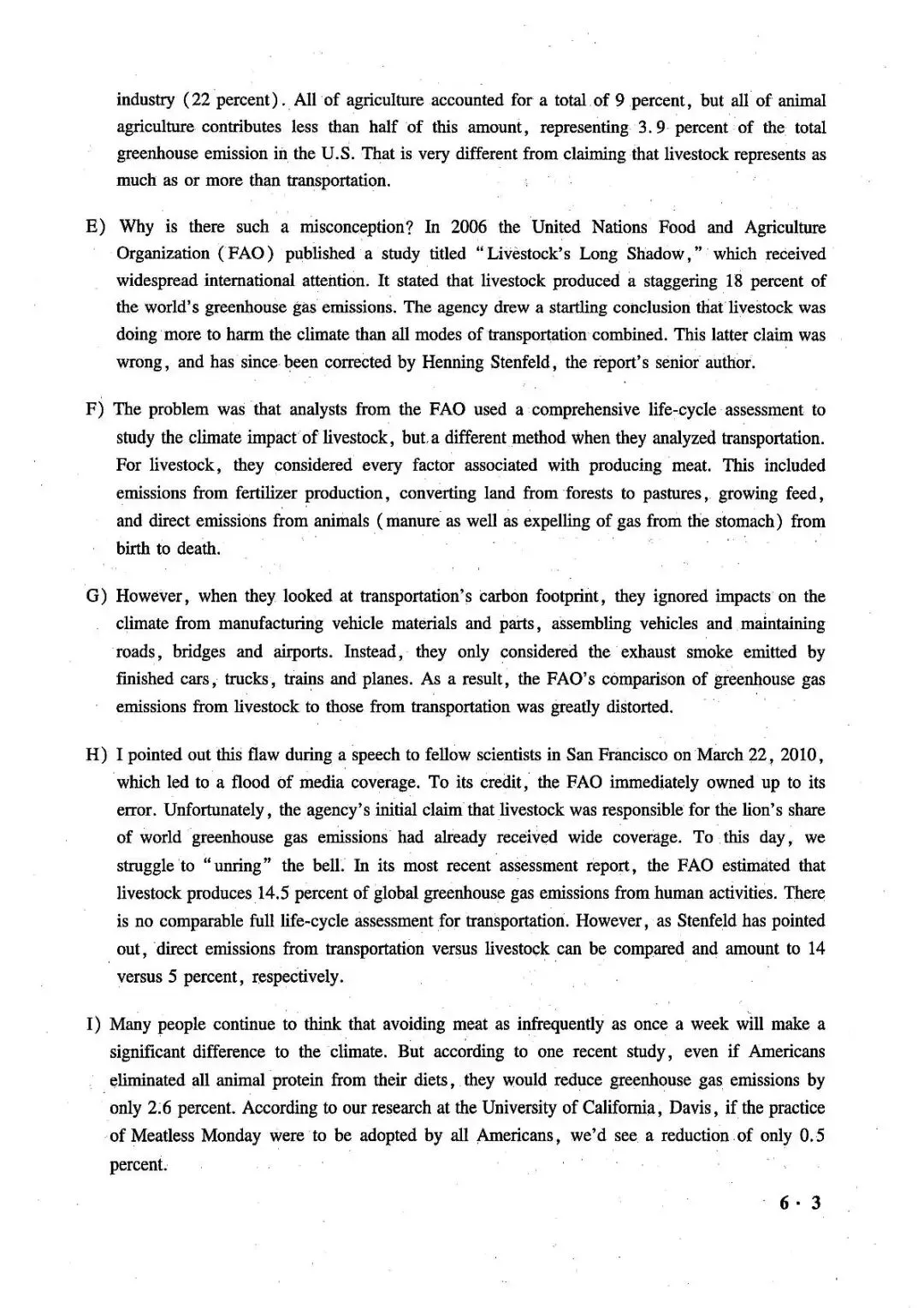 2025年6月大学英语六级真题(第3套) 第5张