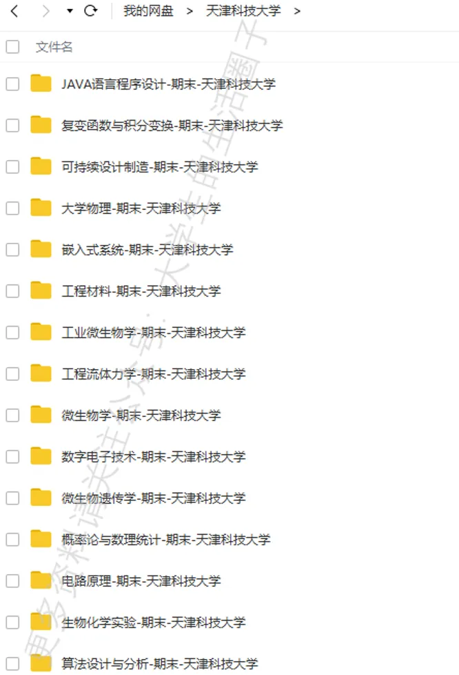 天津科技大学期末考试多科目历年试卷真题免费领取,天科大同学的专属福利来了! 第6张