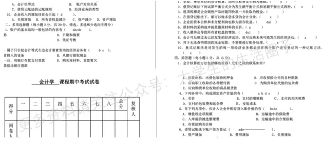 云南财经大学期末考试多科目历年试卷真题免费领取,云财大同学的专属福利来了! 第8张