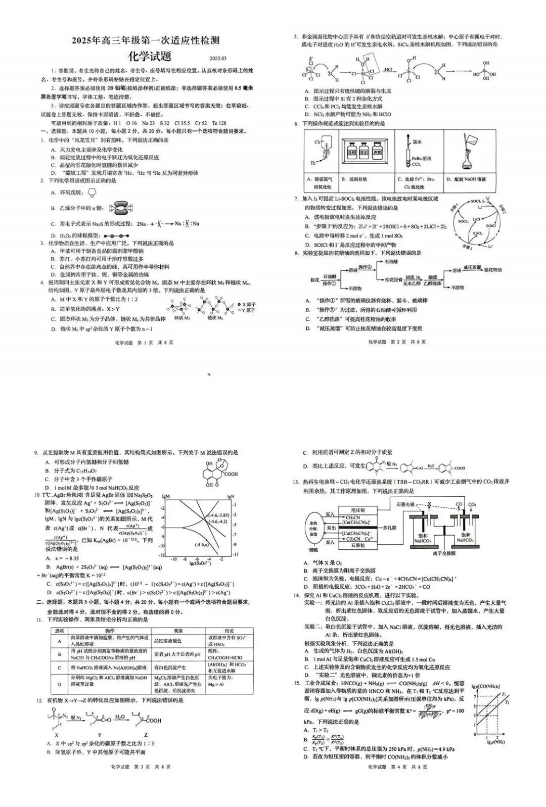 2025年青岛市城阳区中考一模语文、数学、英语、物理、化学、历史、道法、生物、地理真题|高清版 第27张