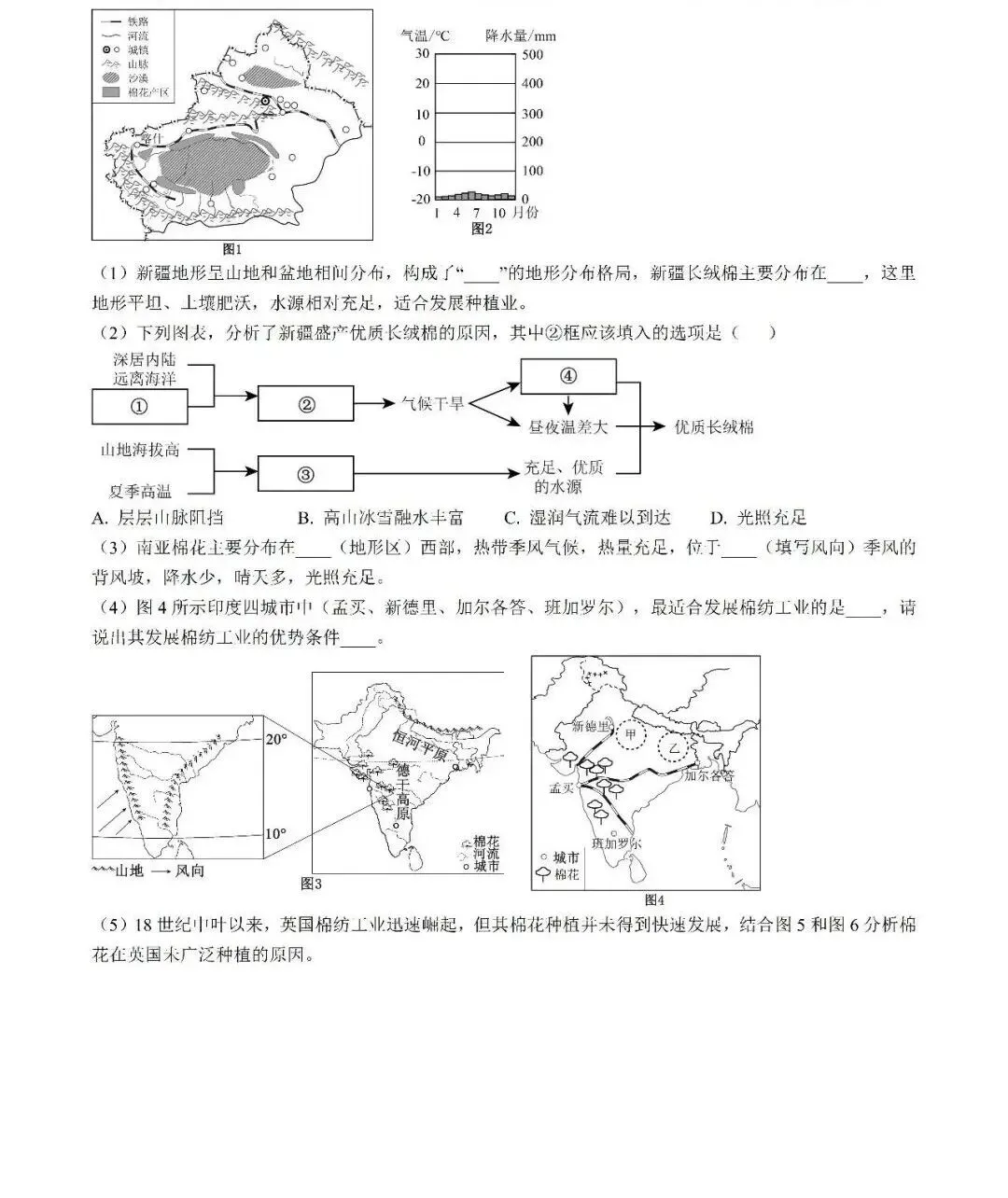 2025年青岛市城阳区中考一模语文、数学、英语、物理、化学、历史、道法、生物、地理真题|高清版 第44张