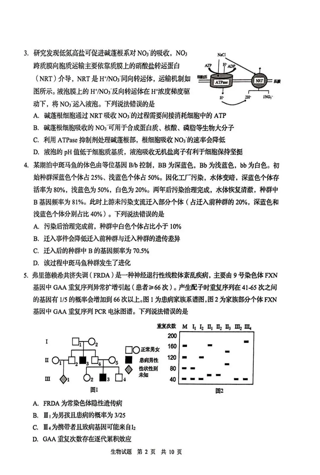 2025年青岛市城阳区中考一模语文、数学、英语、物理、化学、历史、道法、生物、地理真题|高清版 第46张