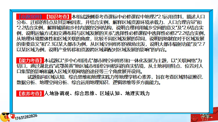 高考微专题《高考真题分类官方解析合集》城镇、乡村区位与空间结构 (选自:城市与自然环境) 第20张