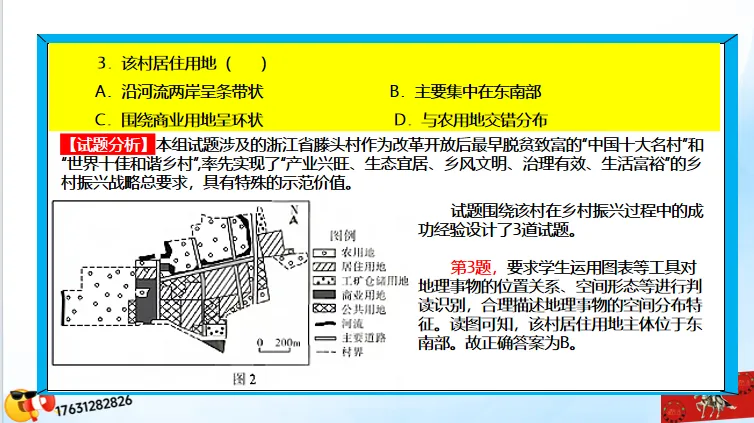 高考微专题《高考真题分类官方解析合集》城镇、乡村区位与空间结构 (选自:城市与自然环境) 第35张