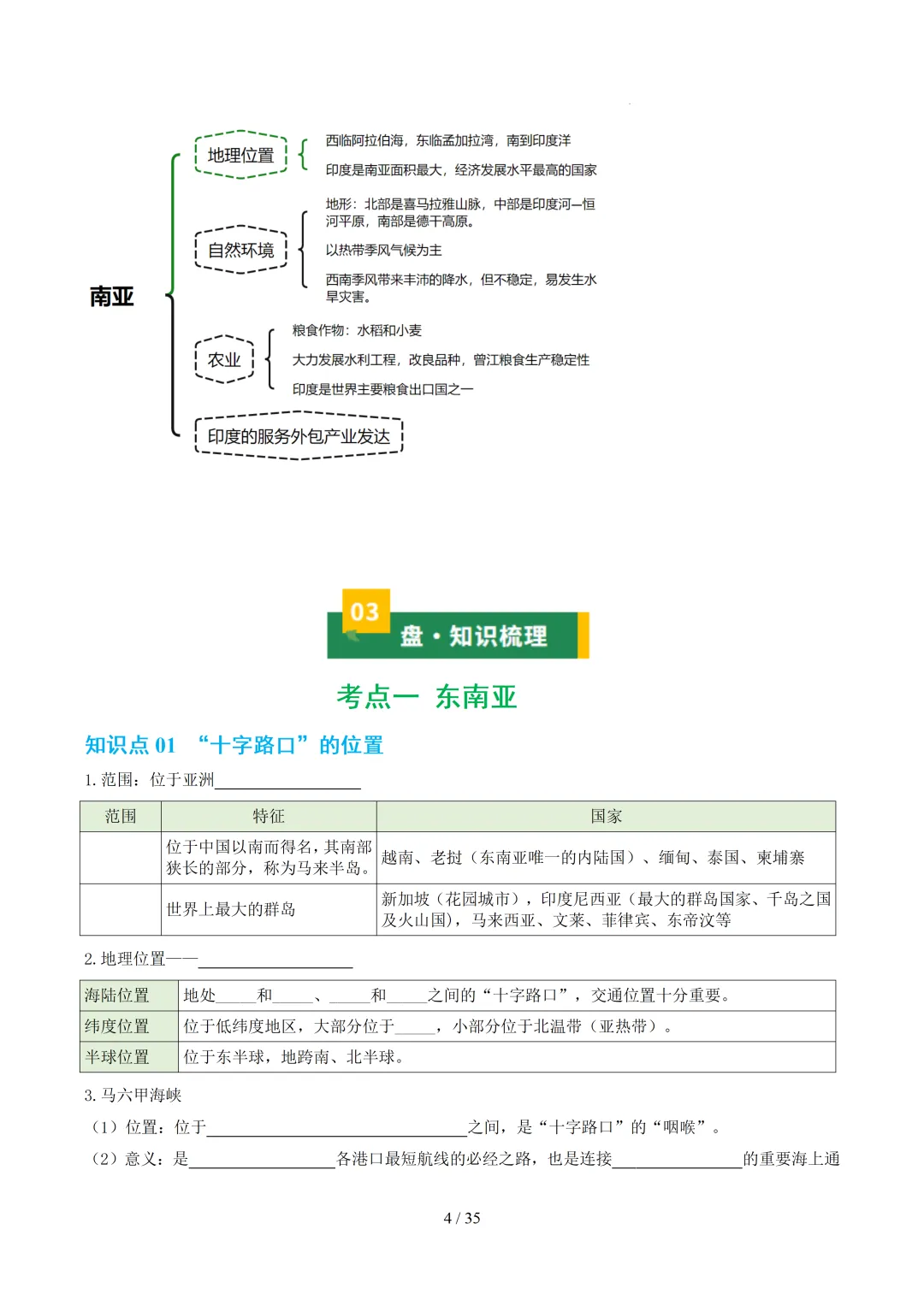 【初中资料】中考地理:《专项复习》专题07认识地区(13大知识点1大技法4大易错点,知识清单)(全国通用)+电子版+抓紧收藏-可下载打印!! 第7张