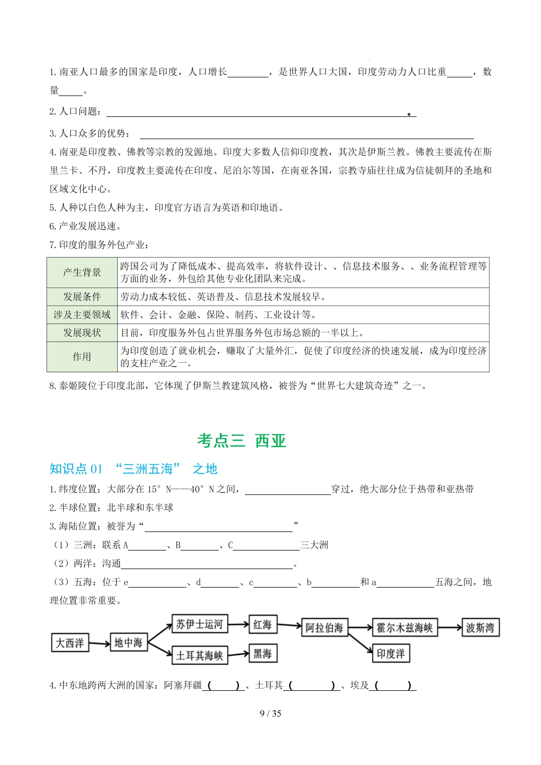 【初中资料】中考地理:《专项复习》专题07认识地区(13大知识点1大技法4大易错点,知识清单)(全国通用)+电子版+抓紧收藏-可下载打印!! 第12张