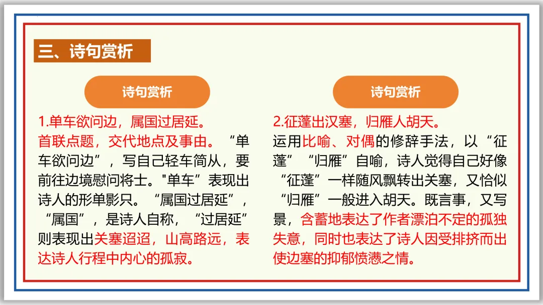 中考古诗词分主题一遍过②:边塞军旅 57张PPT 第17张