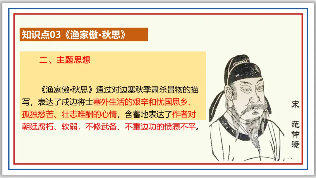 中考古诗词分主题一遍过②:边塞军旅 57张PPT 第25张