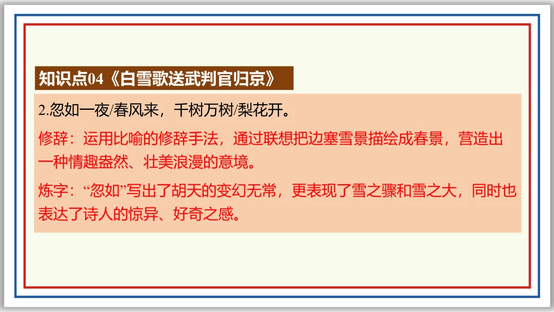 中考古诗词分主题一遍过②:边塞军旅 57张PPT 第35张