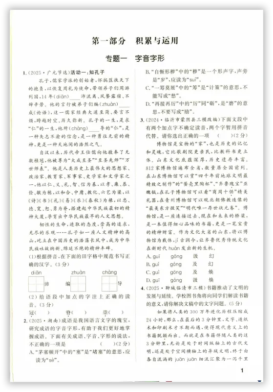 【2026】《初中语文•中考对策-复习学案》中考(人教版),超全知识点梳理、例题解析! 第5张