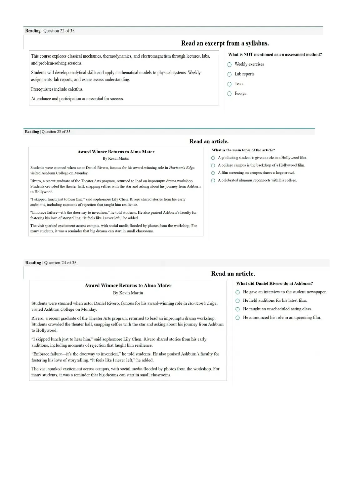 新托福第024套20260308真题(图片版) 第3张