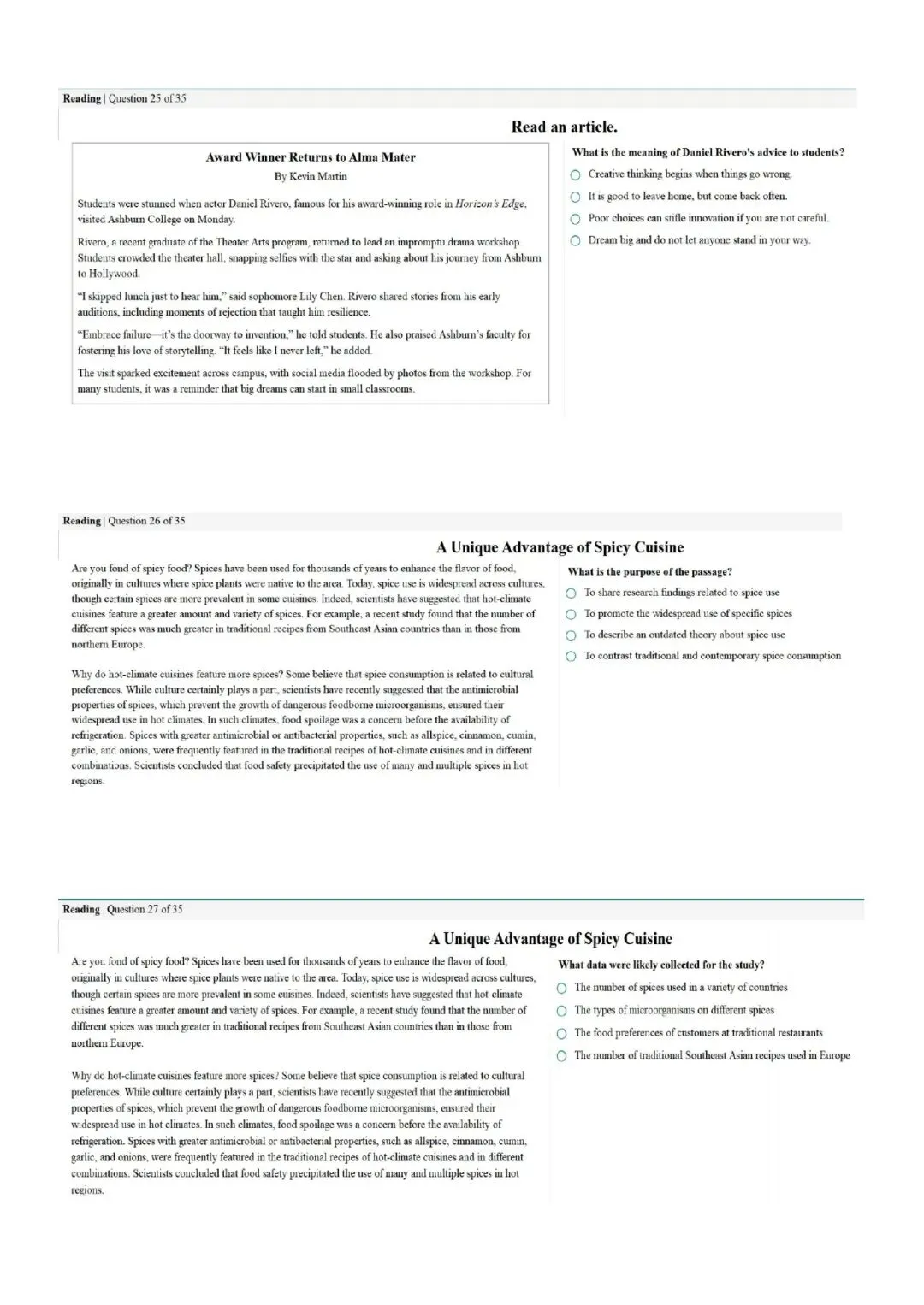 新托福第024套20260308真题(图片版) 第4张