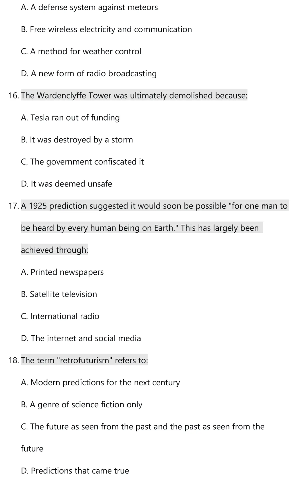 WSC模拟真题题库:通识部分|2026世界学者杯备赛攻略 The World Scholar's Cup 第22张