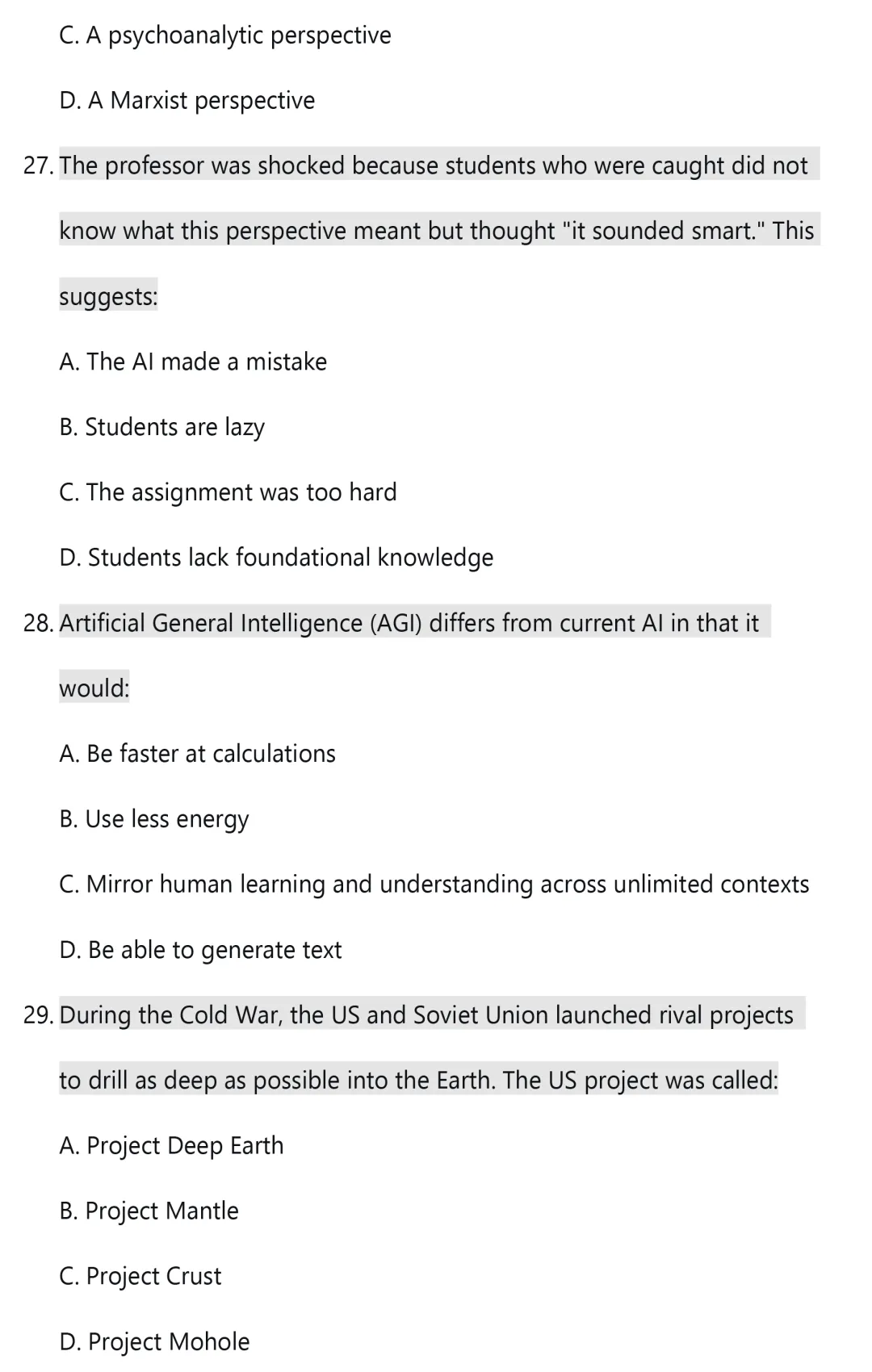 WSC模拟真题题库:通识部分|2026世界学者杯备赛攻略 The World Scholar's Cup 第25张