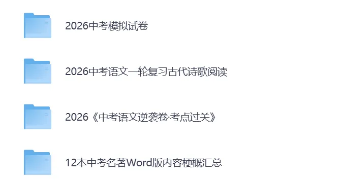 2026中考总复习语文专项集 | 可下载打印 第2张