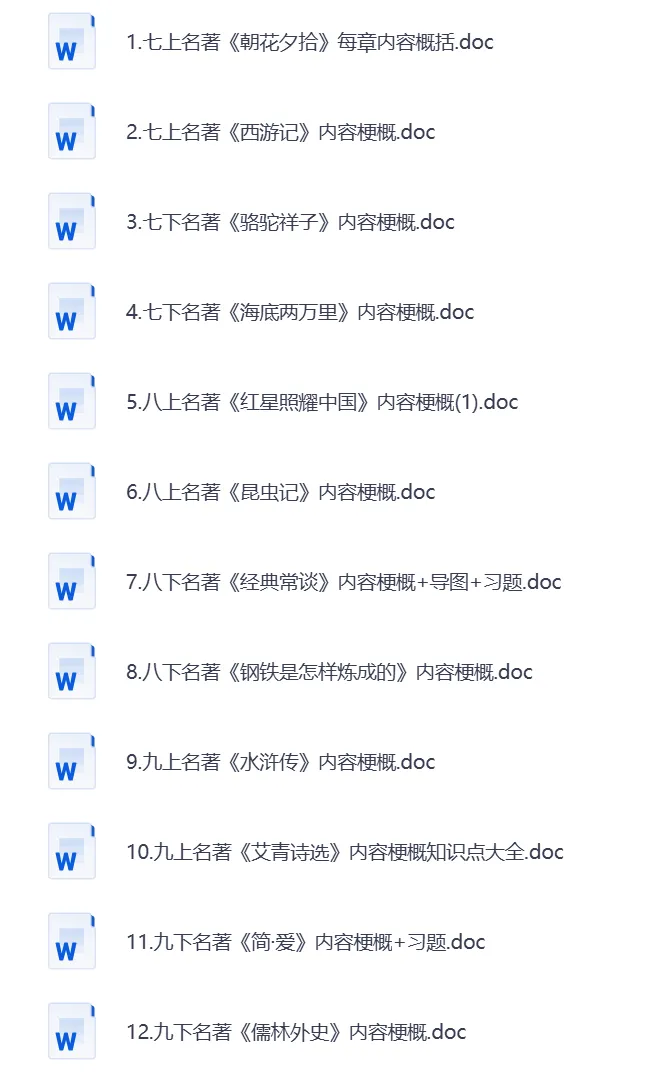 2026中考总复习语文专项集 | 可下载打印 第7张